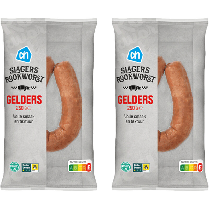 AH Slagersrookworst Gelders 2-pack