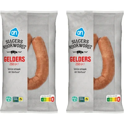 AH Slagersrookworst Gelders 2-pack