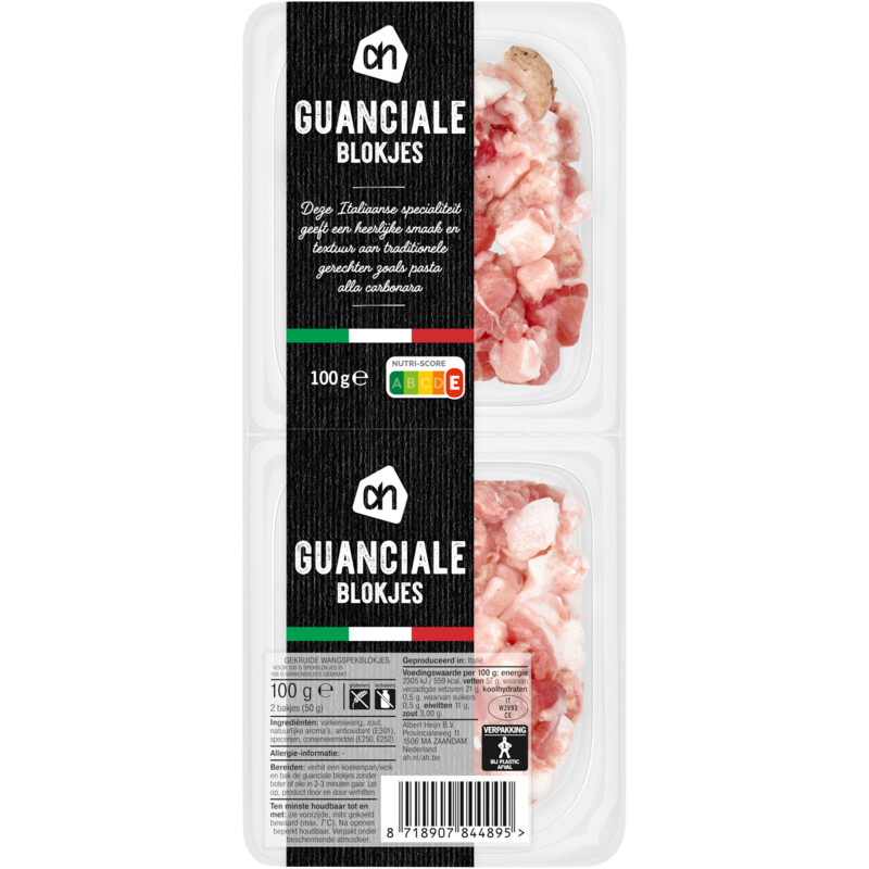 AH Guanciale blokjes