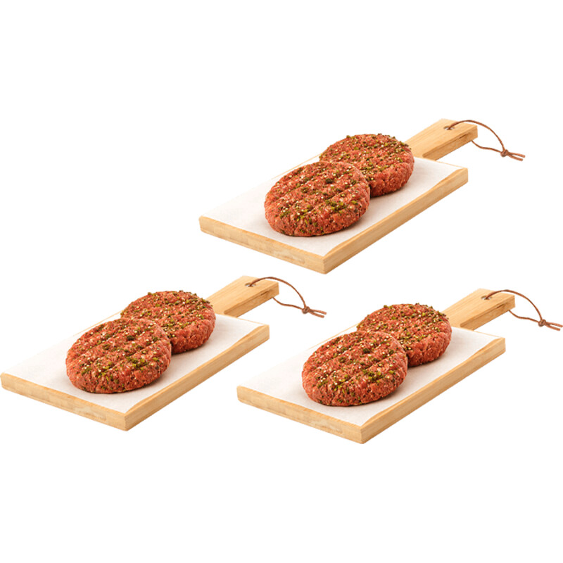 AH Greenfields Beefburger jalapeno 3-pack