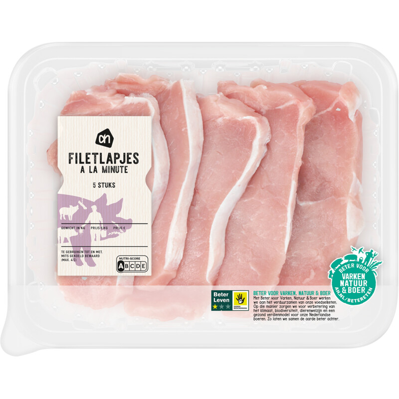 AH Filetlapjes à la minute naturel