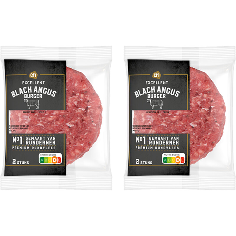 AH Excellent Black angus burger 2-pack