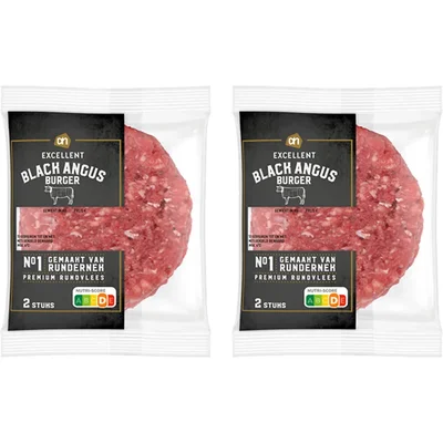 AH Excellent Black angus burger 2-pack