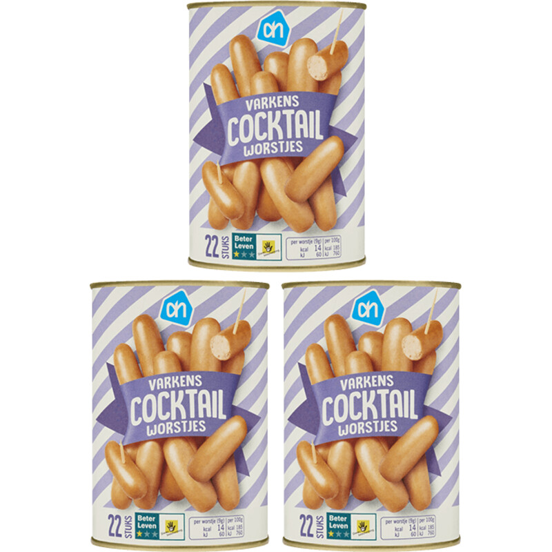 AH Cocktailworstjes 3-pack