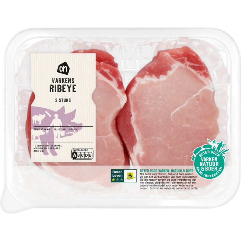 AH Varkensribeye naturel
