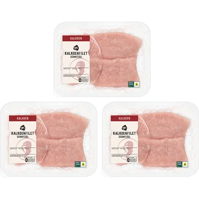 AH Kalkoenfilet schnitzel 3-pack
