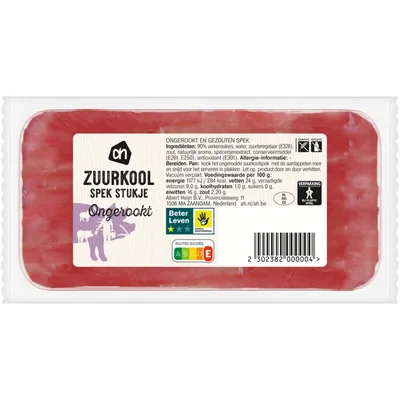 AH Ongekookt zuurkool spek stukje