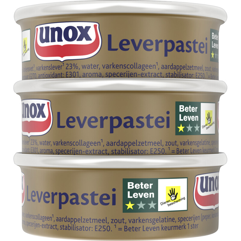 Unox Leverpastei 3-pack