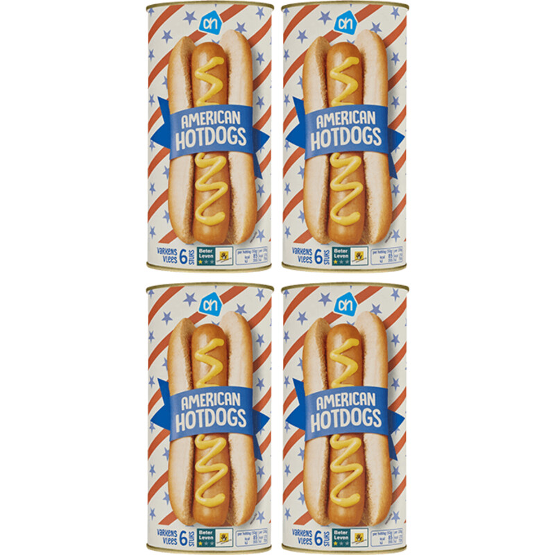 AH American hotdogs 4-pack