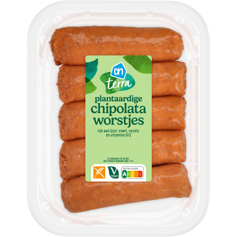 AH Terra Plantaardige chipolata worstjes