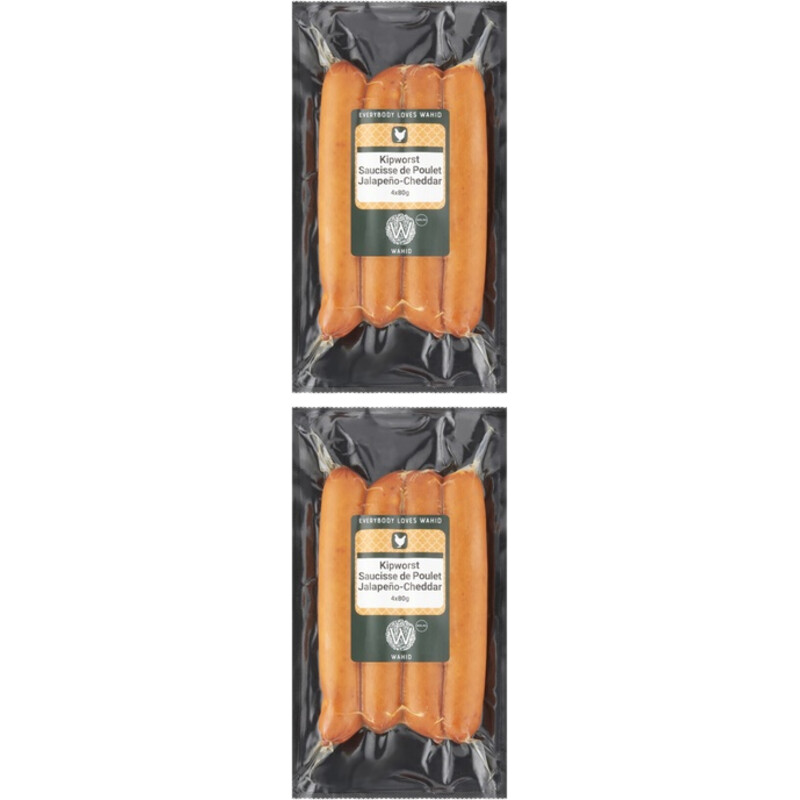 Wahid Jalapeno- cheddar worst 2-pack