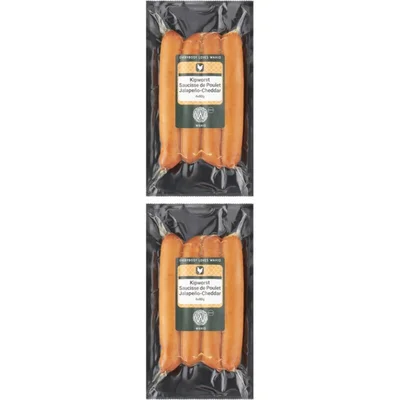 Wahid Jalapeno- cheddar worst 2-pack