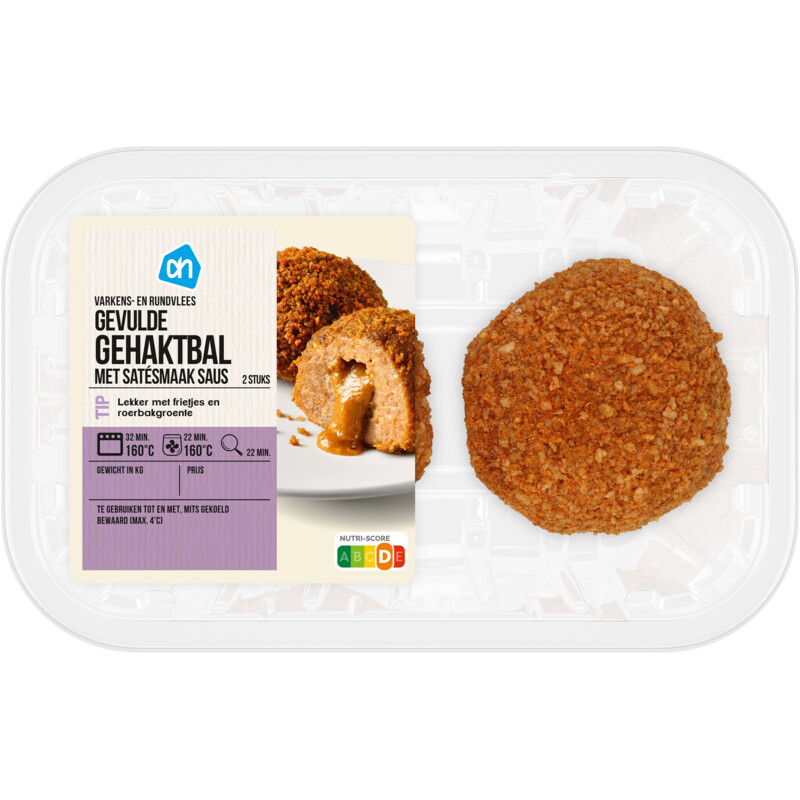 AH Gevulde gehaktballen met satesmaak