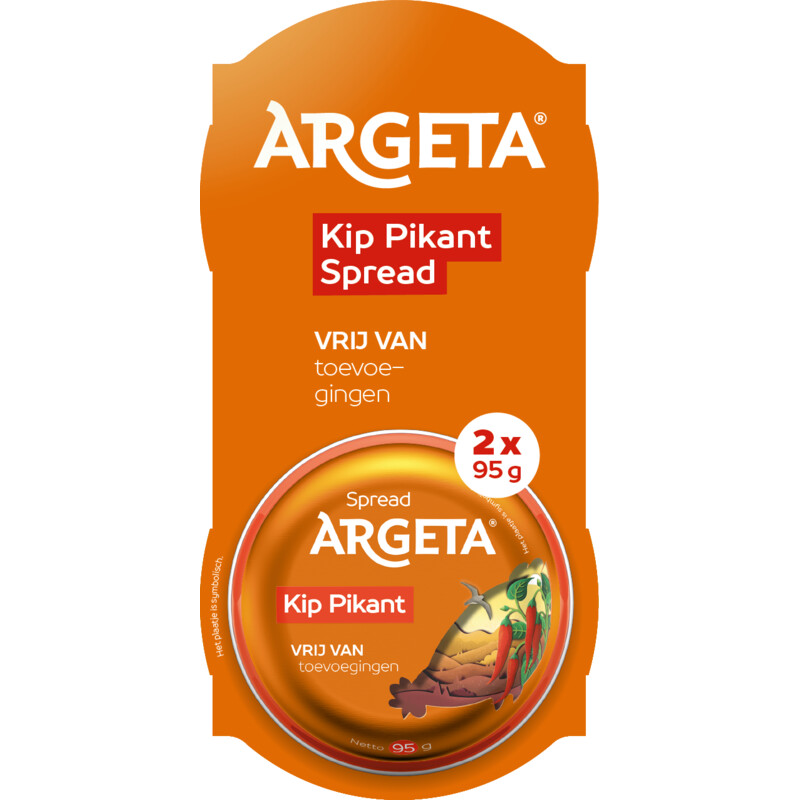 Argeta Kip pikant spread 2-pack