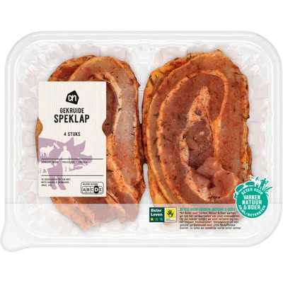 AH Gekruide speklap 4 stuks