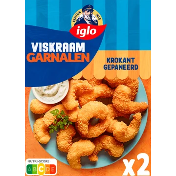 Iglo Viskraam garnalen krokant gepaneerd