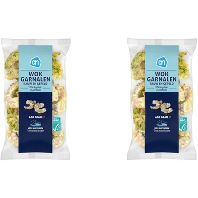 AH Wokgarnalen knoflook & peterselie 2-pack