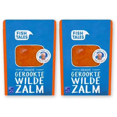 Fish Tales Sockeye gerookte wilde zalm 2-pack