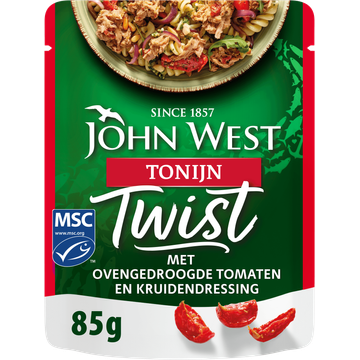 John West Twist tonijn ovengedroogde tomaat