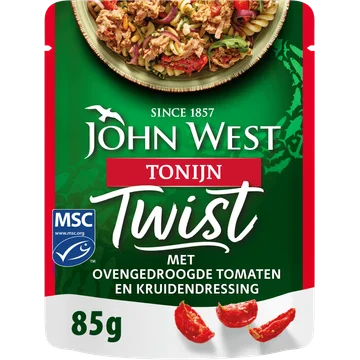 John West Twist tonijn ovengedroogde tomaat