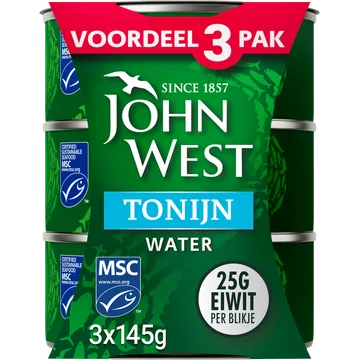 John West Tonijn in water 3-pack
