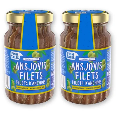Fish Tales Anjovisfilets in olijfolie 2-pack