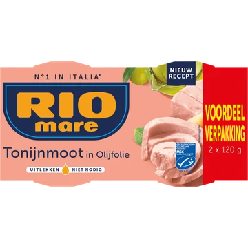 Rio Mare Tonijnmoot in olijfolie 2-pack