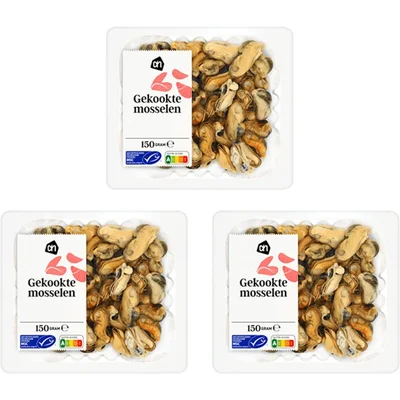 AH Gekookte mosselen 3-pack