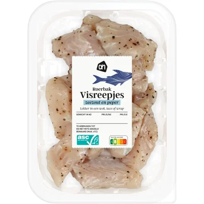 AH Roerbak visreepjes zeezout en peper
