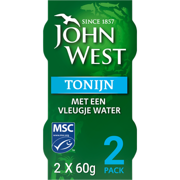 John West Tonijn met een vleugje water 2-pack