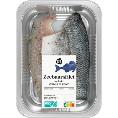 AH Zeebaarsfilet zeezout peper