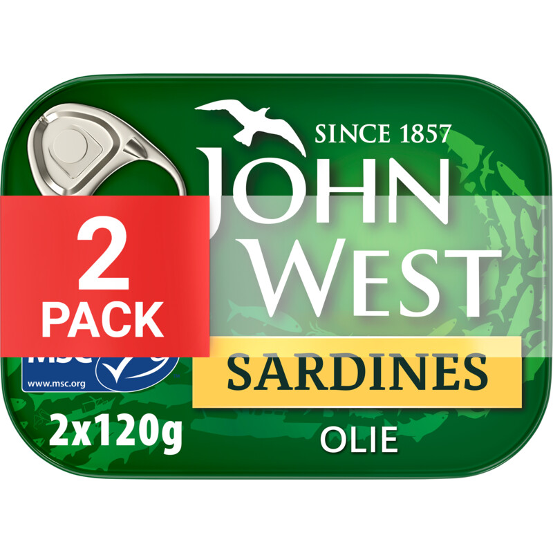 John West Sardines olie 2-pack
