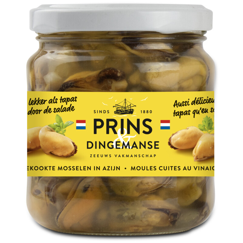 Prins & Dingemanse Gekookte mosselen in azijn