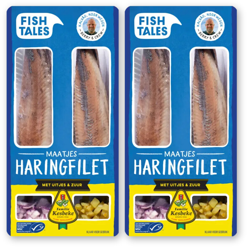 Fish Tales Maatjes haringfilet kesbeke zuur 2-pack