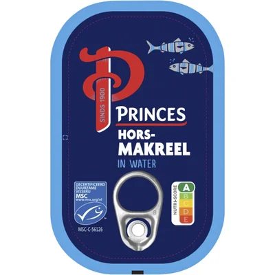 Princes Horsmakreel in water