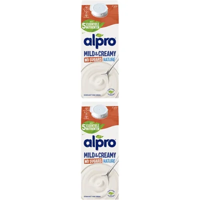 Alpro Mild & creamy zonder suikers 2-pack