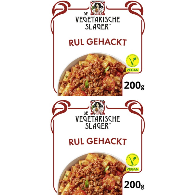 Vegetarische Slager Vegan rul gehackt 2-pack