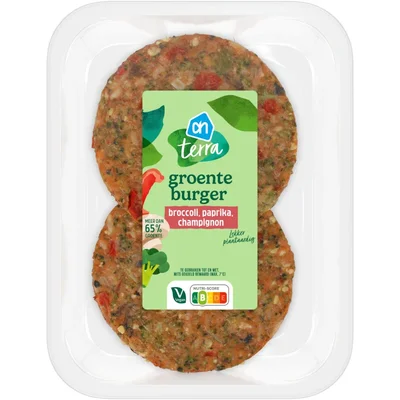 AH Terra Groenteburger broccoli paprika