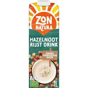 Zonnatura Hazelnoot rijst drink