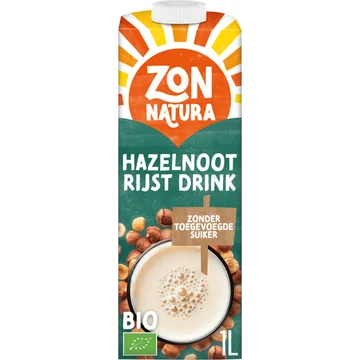 Zonnatura Hazelnoot rijst drink