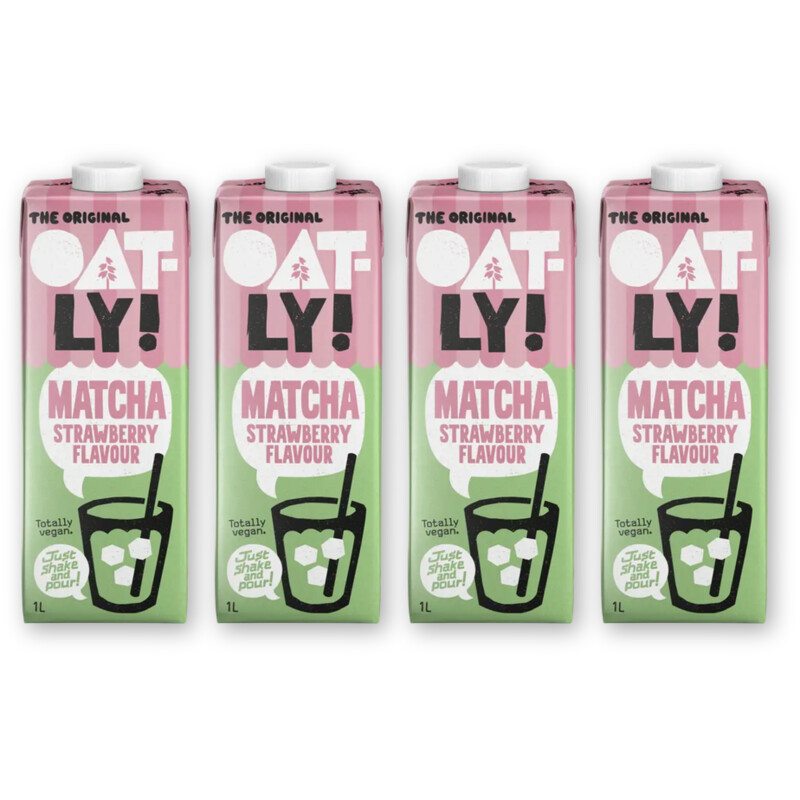 Oatly! Matcha strawberry flavour 4-pack