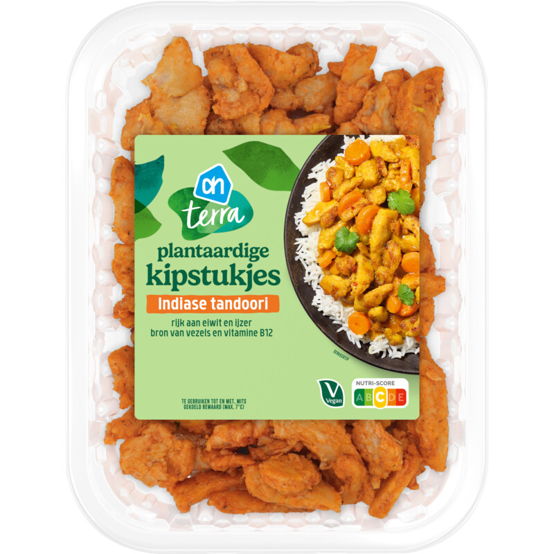 AH Terra Plantaardige kipstukjes Indiase tandoori