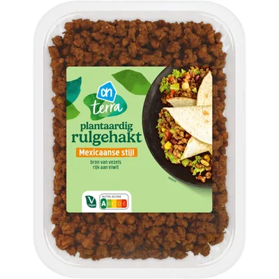 AH Terra Plantaardig rulgehakt Mexicaans