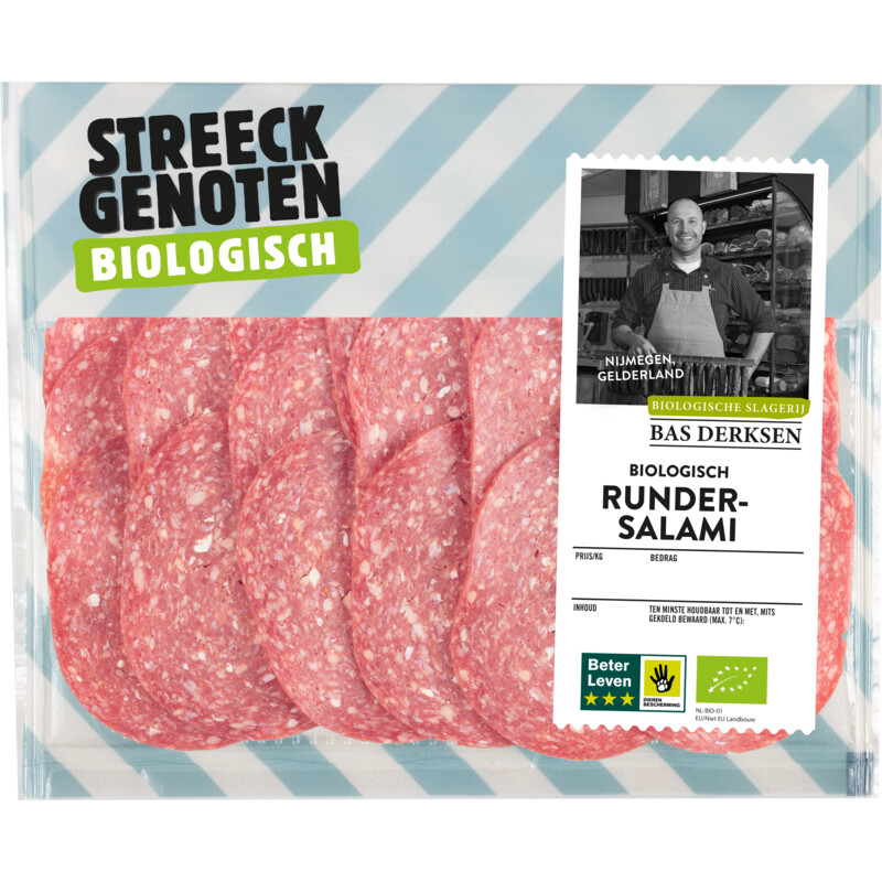 Streeckgenoten Biologische rundersalami