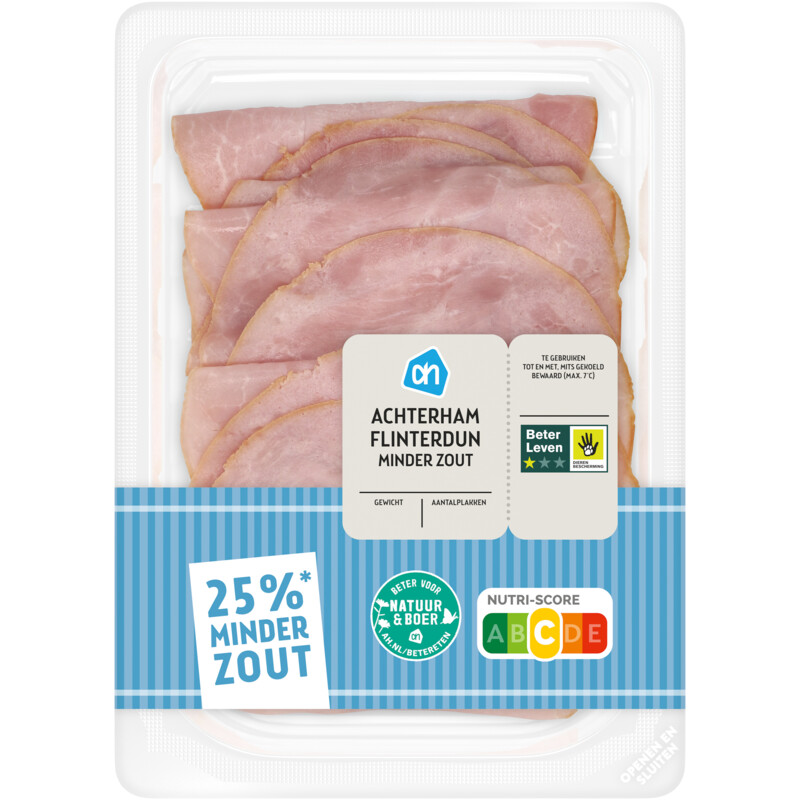 AH Achterham flinterdun minder zout