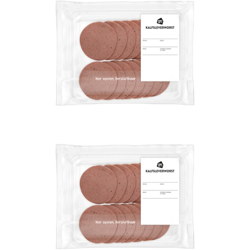 AH Kalfsleverworst 2-pack