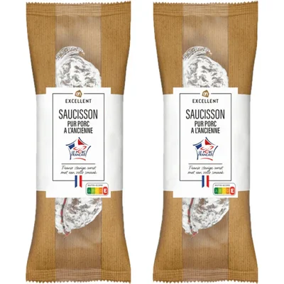 AH Excellent Saucisson sec a l'ancienne 2-pack