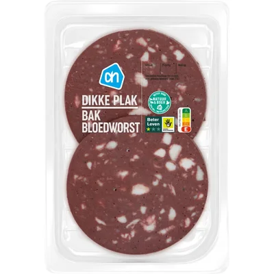 AH Bakbloedworst dikke plak