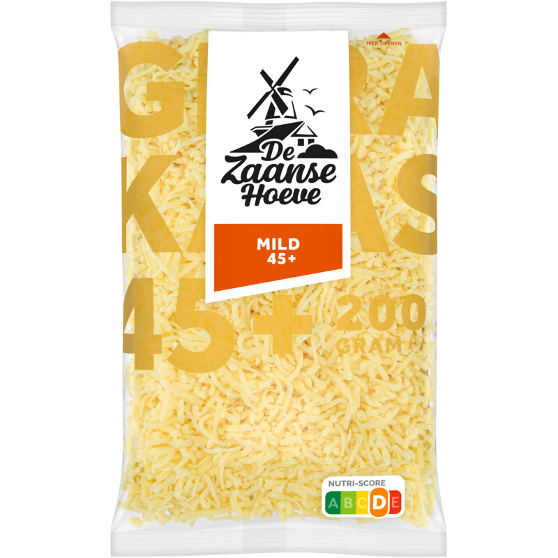 De Zaanse Hoeve Mild 45+ geraspt