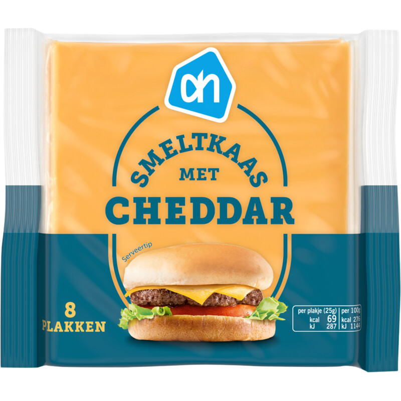AH Smeltkaas met cheddar plakken